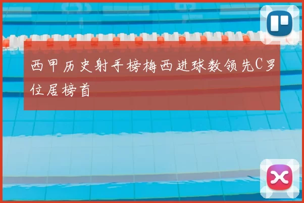 西甲历史射手榜梅西进球数领先C罗位居榜首